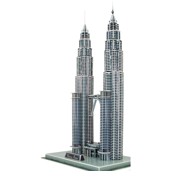 PUZZLE 3D TORRES PETRONAS 72 PIEZAS 51X27X20 image 2