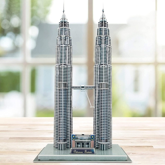 PUZZLE 3D TORRES PETRONAS 72 PIEZAS 51X27X20 image 6