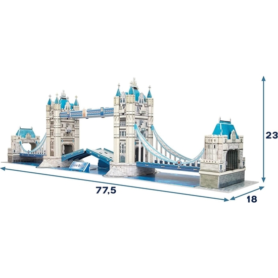 PUZZLE 3D TOWER BRIDGE LONDRES 120 PIEZAS 77X18X23 image 6