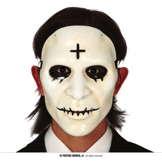 CARETA HOMBRE CON CRUZ PVC image 0