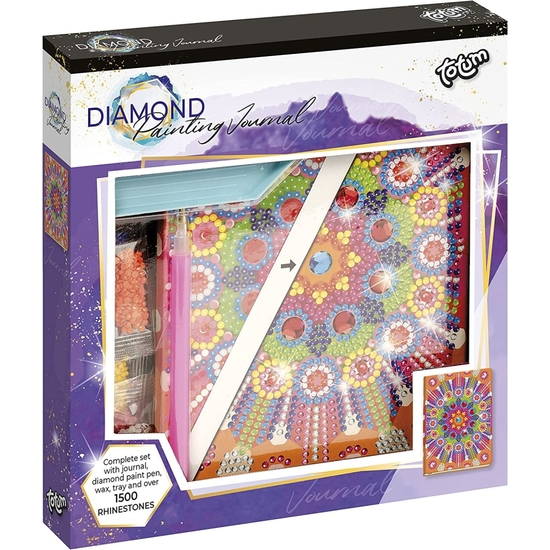 CREA TU DIARIO CALEIDOSCOPIO MANDALA CON DIAMANTES 19X21 image 0