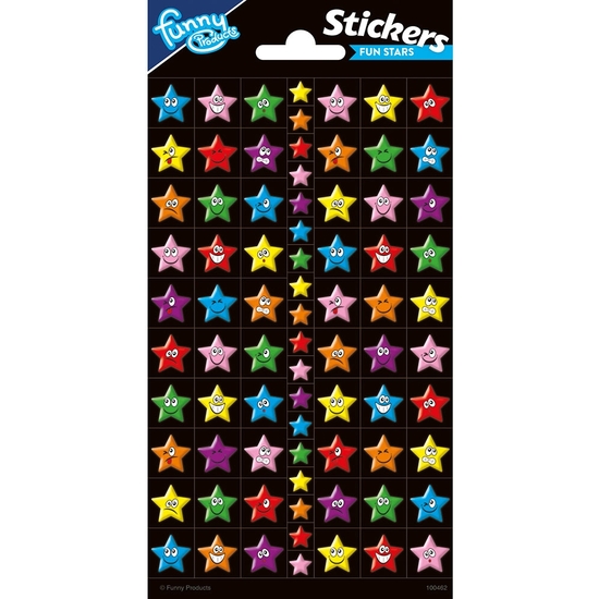 PACK DE PEGATINAS GLITTER FUNNY STARS image 0