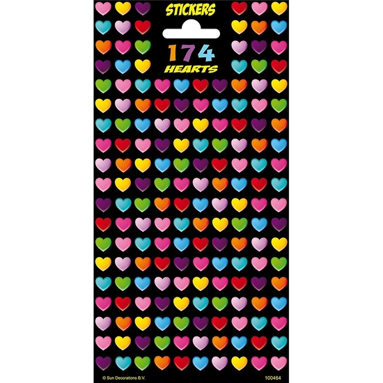 PACK DE PEGATINAS GLITTER 174 HEARTS image 0