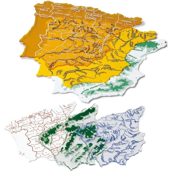 BOLSA C/3 PLANTILLAS MAPAS ESPAÑA 15X12 image 0