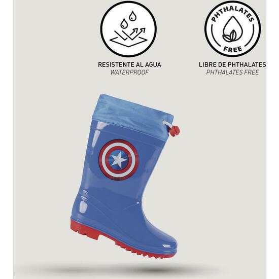 BOTAS LLUVIA PVC AVENGERS BLUE image 4