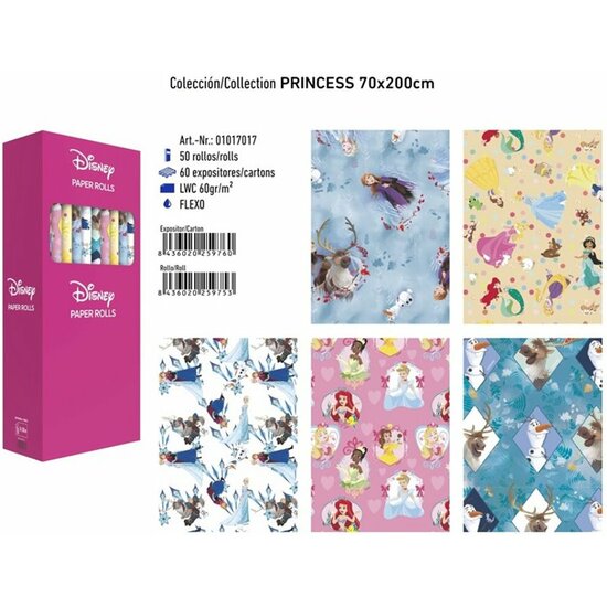 ROLLO PAPEL REGALO PRINCESAS DISNEY image 0