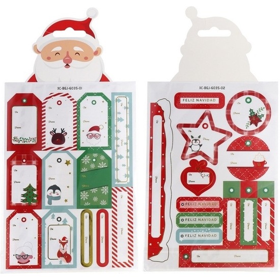 SET ADHESIVOS MATE X25 NAVIDAD 20,7X14,5CM image 0