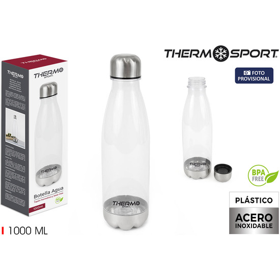 BOTELLA AGUA SSAS 1000ML T/ACERO THERMOSPORT image 0