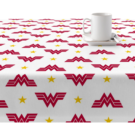 MANTEL RESINADO (TACTO PLASTIFICADO) ANTIMANCHAS MODELO WONDER WOMAN 01 image 1