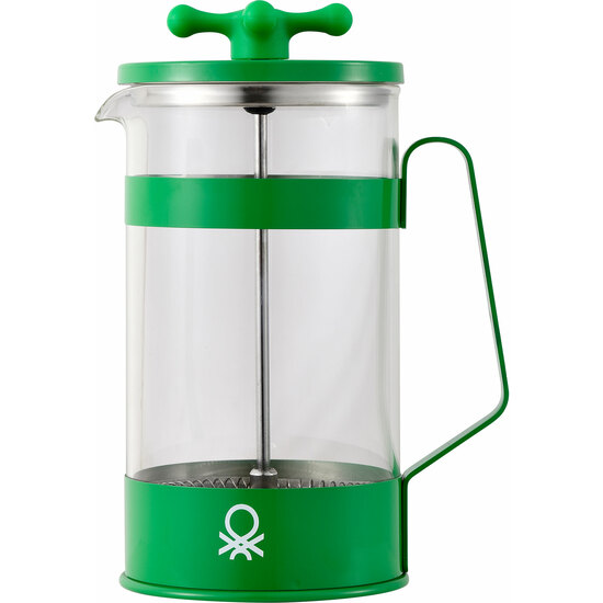 CAFETERA CON ÉMBOLO 600ML ACERO INOXIDABLE, BOROSILICATO VERDE - RAINBOW image 0