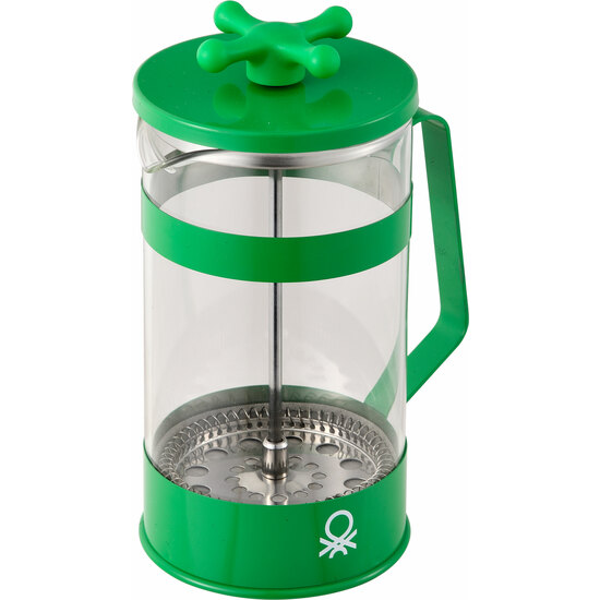 CAFETERA CON ÉMBOLO 600ML ACERO INOXIDABLE, BOROSILICATO VERDE - RAINBOW image 1