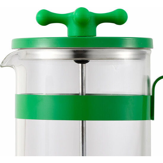 CAFETERA CON ÉMBOLO 600ML ACERO INOXIDABLE, BOROSILICATO VERDE - RAINBOW image 2