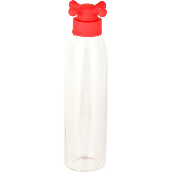 BOTELLA DE AGUA 500ML BOROSILICATO TAPA ROJO DE GRIFO - RAINBOW image 1