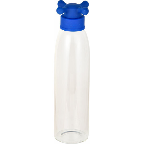 BOTELLA DE AGUA 500ML BOROSILICATO TAPA AZUL DE GRIFO-RAINBOW image 1