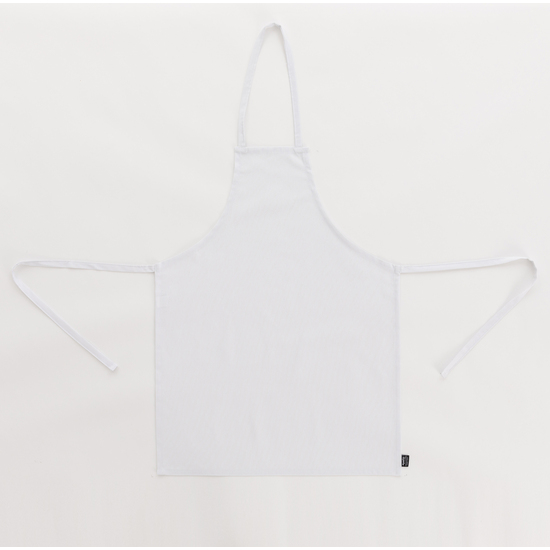DELANTAL SIN BOLSILLO 100% LINO BLANCO image 0