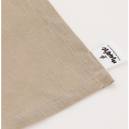 DELANTAL SIN BOLSILLO 100% LINO TAUPE image 3