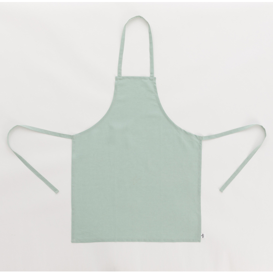 DELANTAL SIN BOLSILLO 100% LINO AQUA image 0