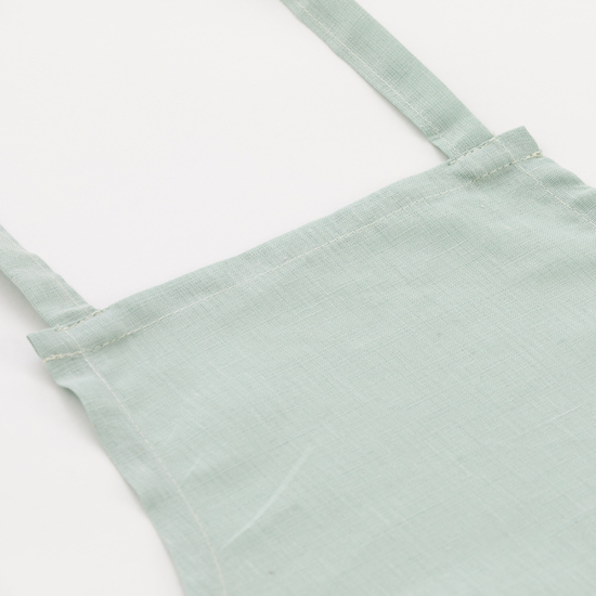 DELANTAL SIN BOLSILLO 100% LINO AQUA image 2