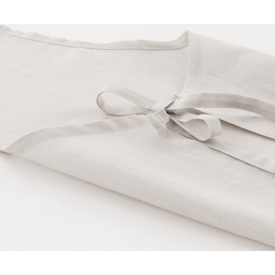 DELANTAL SIN BOLSILLO 100% LINO LIGHT GREY image 1