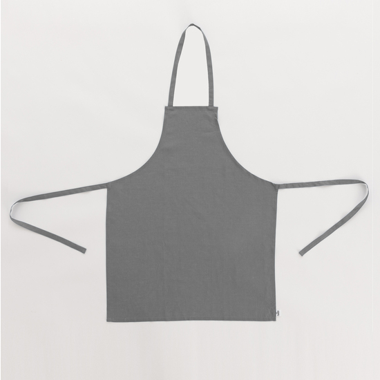 DELANTAL SIN BOLSILLO 100% LINO ANTRACITHE image 0