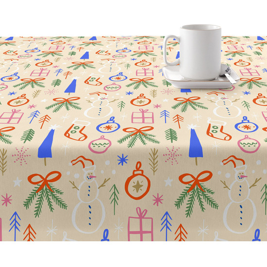 MANTEL RESINADO ANTIMANCHAS MODELO MERRY CHRISTMAS 41 image 1