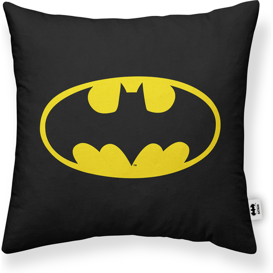 COJÍN CON RELLENO INCLUIDO 45X45CM MODELO BATMAN LOGO A image 0