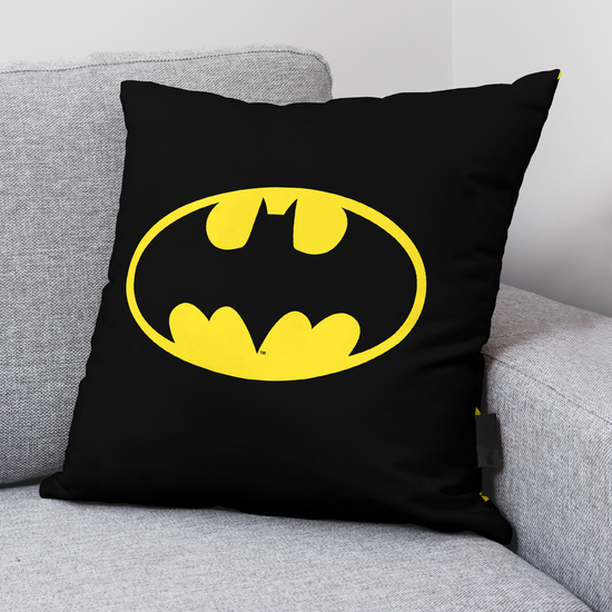 COJÍN CON RELLENO INCLUIDO 45X45CM MODELO BATMAN LOGO A image 1