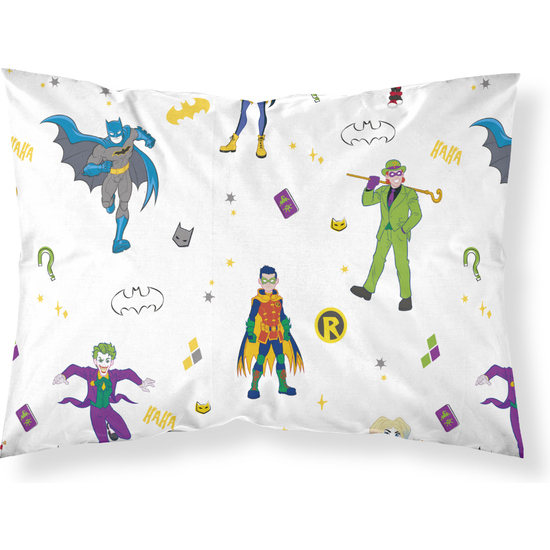 FUNDA DE ALMOHADA 100% ALGODÓN BATMAN CHILDISH FN CAMA DE 50X80CM. image 1