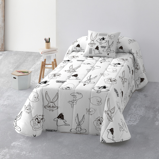 BOUTI 100 GR MODELO CHARACTERS - LOONEY BLACK & WHITE PARA CAMA DE 90 (190X270CM.) image 0