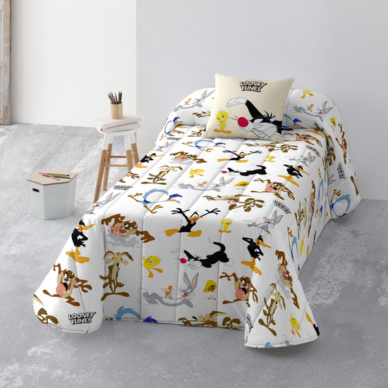 BOUTI 100 GR MODELO CHARACTERS - LOONEY BLACK & WHITE PARA CAMA DE 90 (190X270CM.) image 1