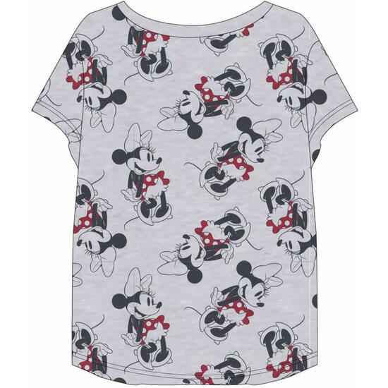 CAMISETA CORTA SINGLE JERSEY PUNTO MINNIE GRAY image 1
