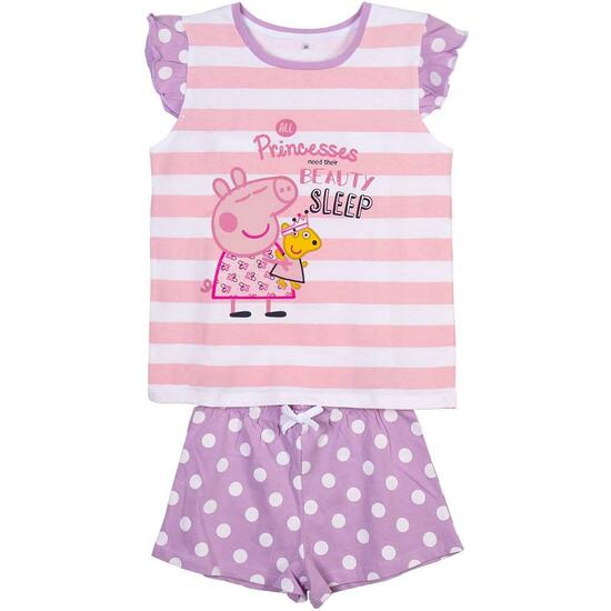 PIJAMA CORTO SINGLE JERSEY TIRANTES PEPPA PIG PINK image 0