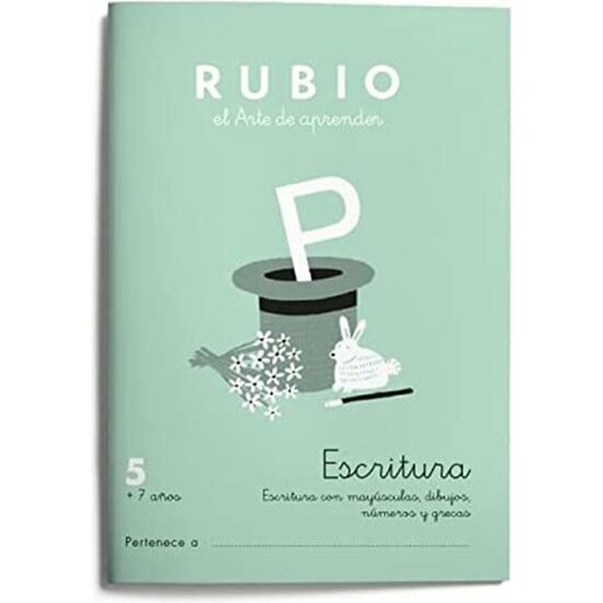 CUADERNO ESCRITURA RUBIO Nº 5 image 0