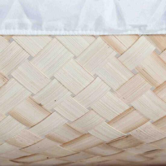 RECTANGULAR TRAY IN NATURAL BAMBOO WITH LINING image 3