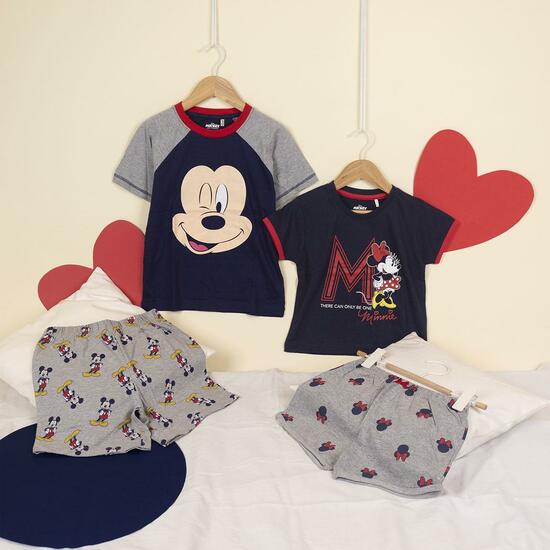 PIJAMA CORTO SINGLE JERSEY PUNTO MICKEY GRAY image 3