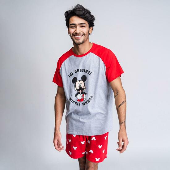 PIJAMA CORTO SINGLE JERSEY PUNTO MICKEY RED image 3