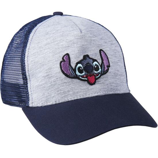 GORRA VISERA CURVA BORDADO STITCH GRAY image 0