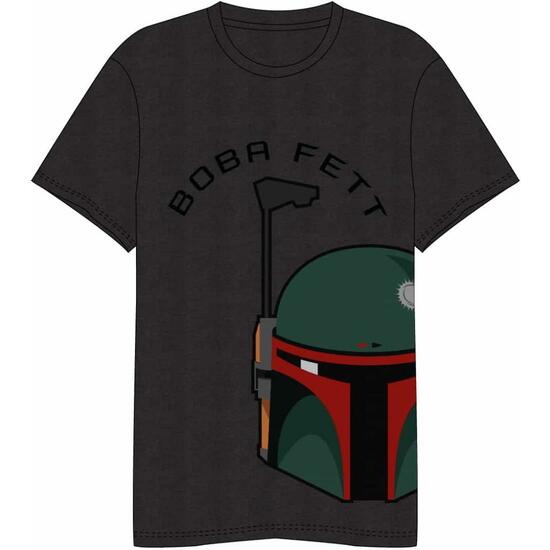 CAMISETA CORTA SINGLE JERSEY PUNTO BOBA FETT DARK GRAY image 0