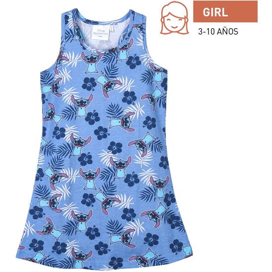 VESTIDO SINGLE JERSEY PUNTO STITCH BLUE image 0