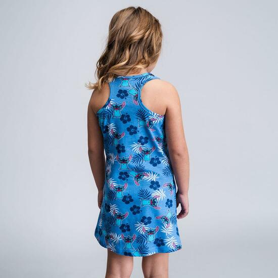 VESTIDO SINGLE JERSEY PUNTO STITCH BLUE image 4
