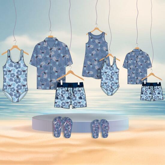 VESTIDO SINGLE JERSEY PUNTO STITCH BLUE image 5