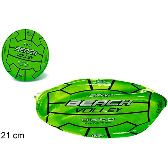 BALON DESHINCHADO VOLLEY PLAYA FLUO 21CM image 0