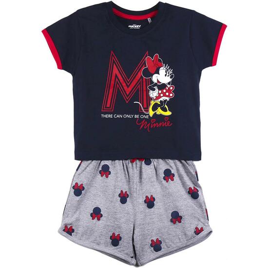 PIJAMA CORTO SINGLE JERSEY PUNTO MINNIE DARK BLUE image 0