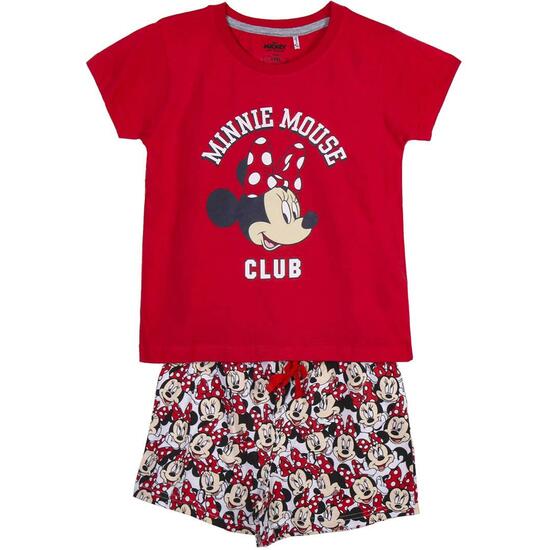 PIJAMA CORTO SINGLE JERSEY PUNTO MINNIE RED image 0