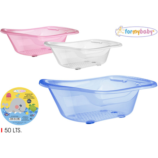 BAÑERA INFANTIL TRANSPARENTE 50LT. FORMYBABY image 0