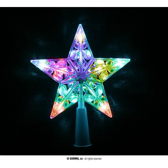 ESTRELLA PUNTA DE ARBOL LED COLOR image 0