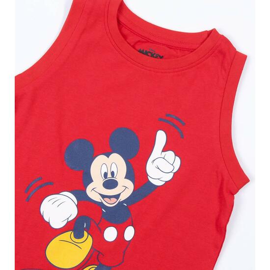 PIJAMA CORTO SINGLE JERSEY TIRANTES MICKEY RED image 2