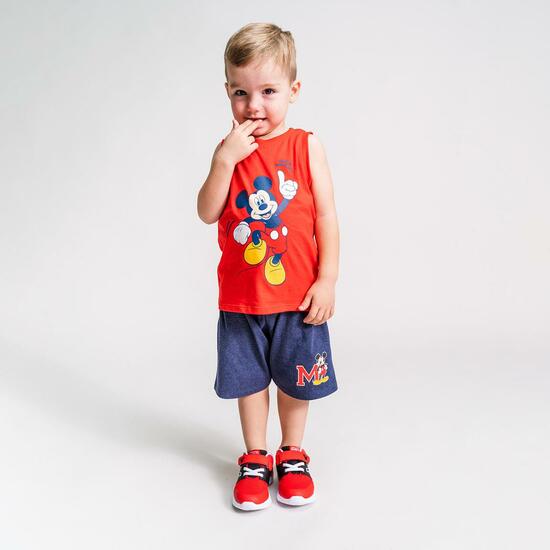 PIJAMA CORTO SINGLE JERSEY TIRANTES MICKEY RED image 3