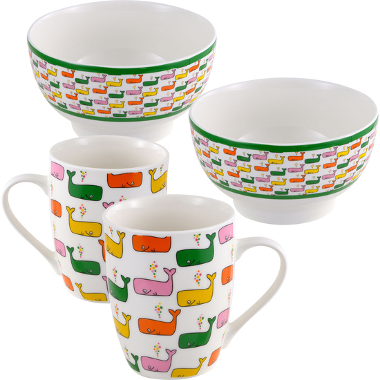 PACK DE 2 SET DE BOLES DE DESAYUNO + SET DE 2 TAZAS INFANTILES image 0