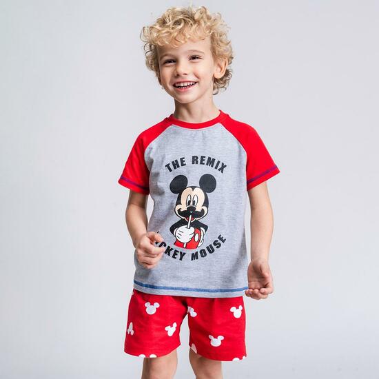 PIJAMA CORTO SINGLE JERSEY PUNTO MICKEY RED image 3